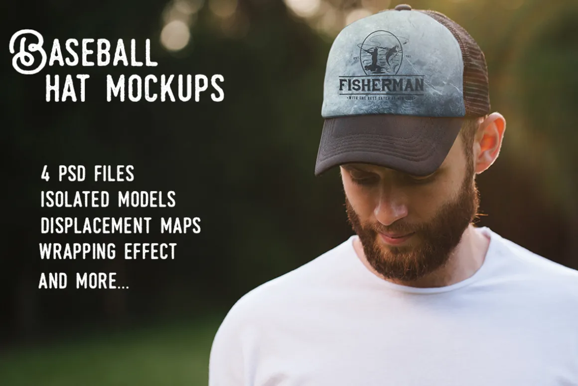 Baseball hat mock up