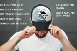 Baseball hat mock up
