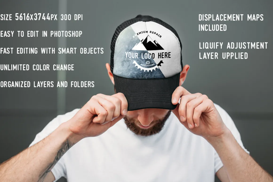 Baseball hat mock up