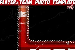 Baseball Red Memory Mate Template