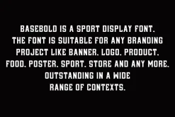 Basebold Sport Varsity Baseball Font