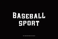 Basebold Sport Varsity Baseball Font