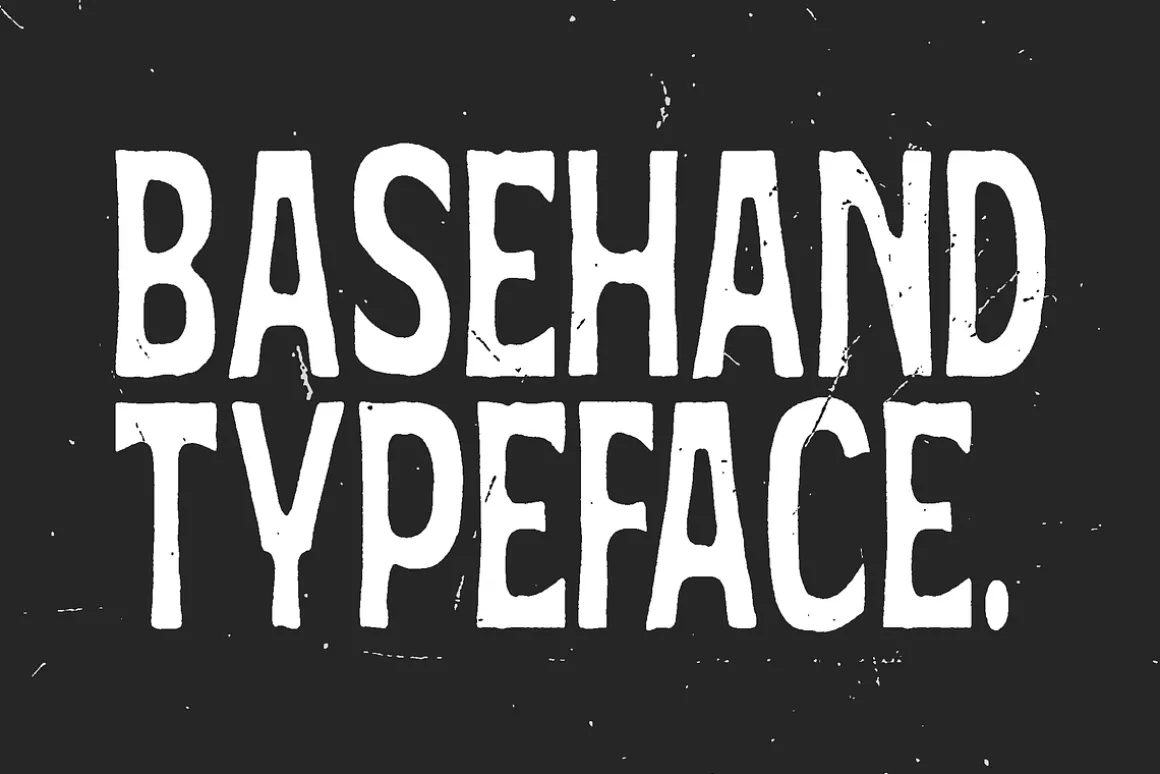 Basehand - Rough Condensed Font