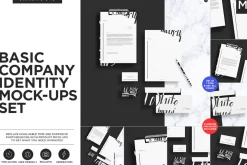 Basic Company Identity Mock-ups Set