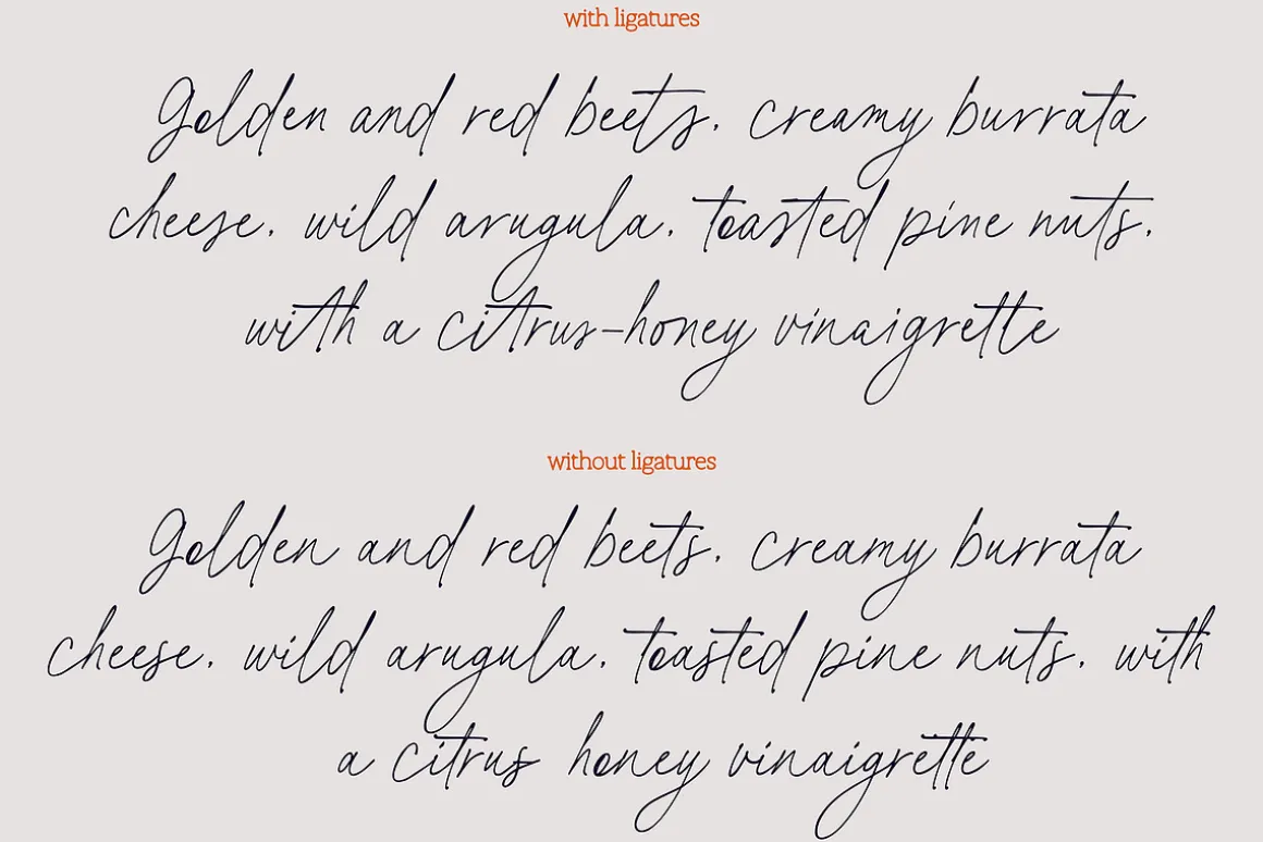 Basil Lime Margarita Script Font