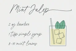 Basil Lime Margarita Script Font
