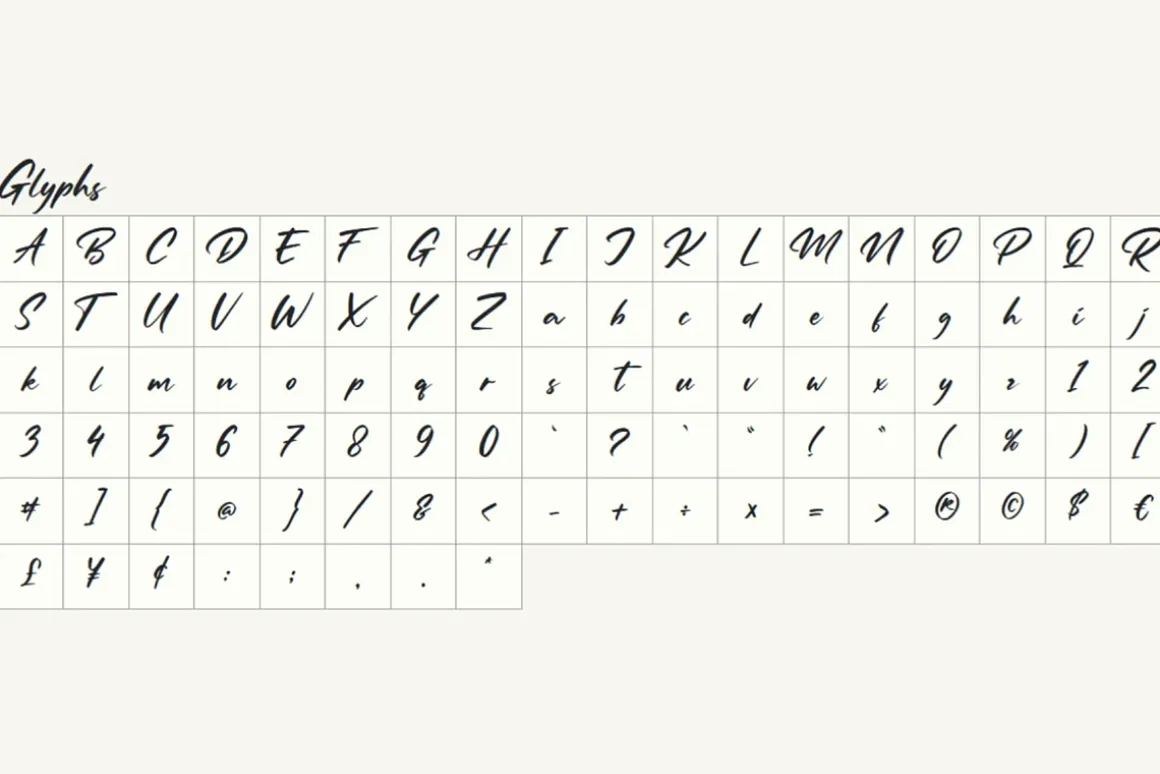 Batteny-Brush Font
