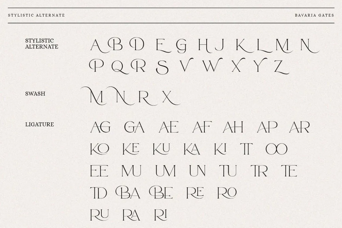 Bavaria Gates Font Family (Updated)