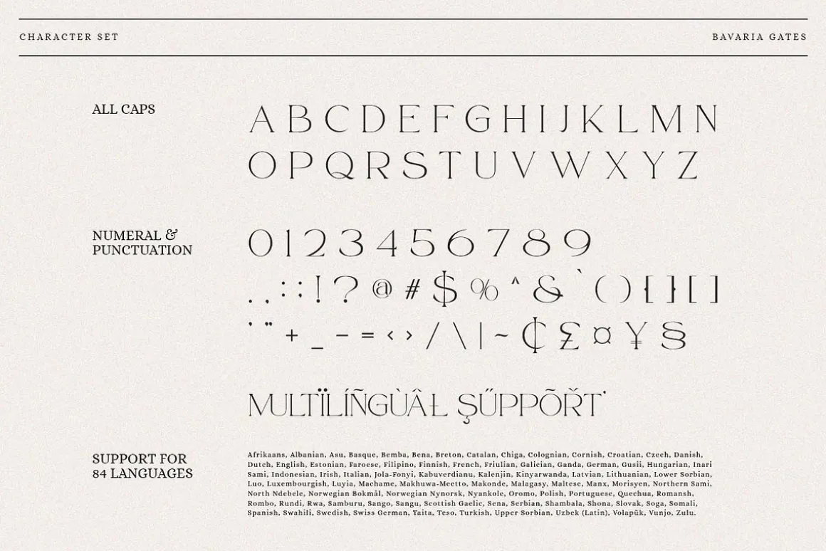 Bavaria Gates Font Family (Updated)