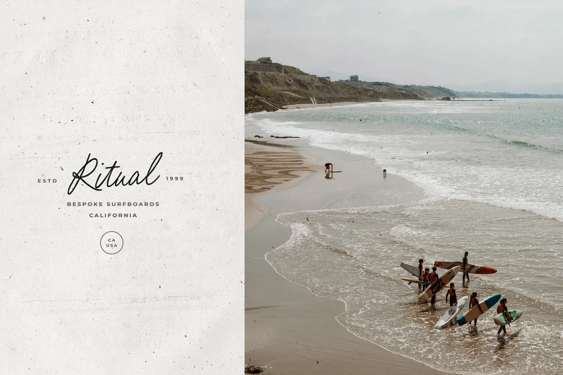 Beach Bound - A Fresh Pencil Script