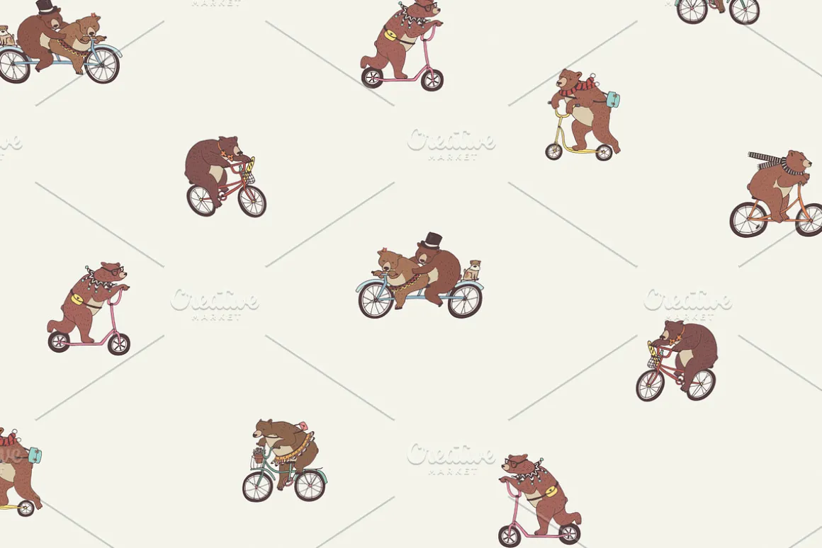 Bears on Bikes
