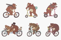 Bears on Bikes