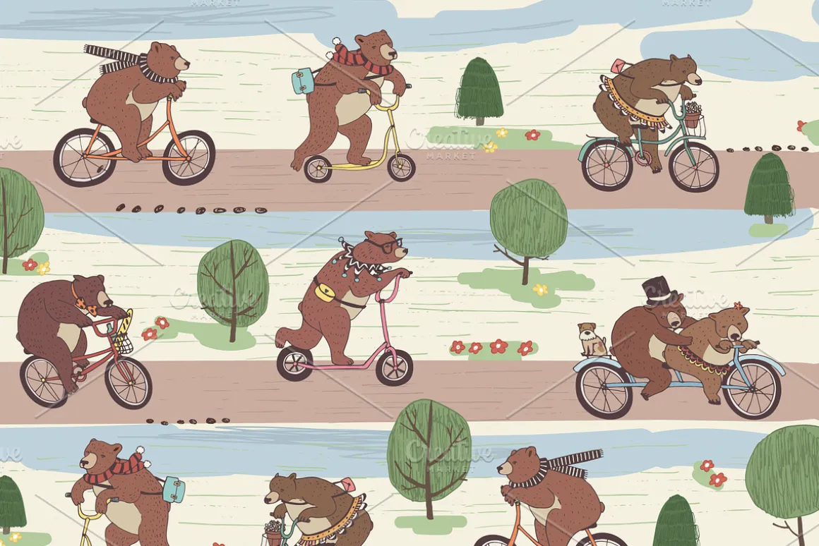 Bears on Bikes