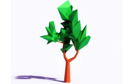 Beautiful Low Poly Tree