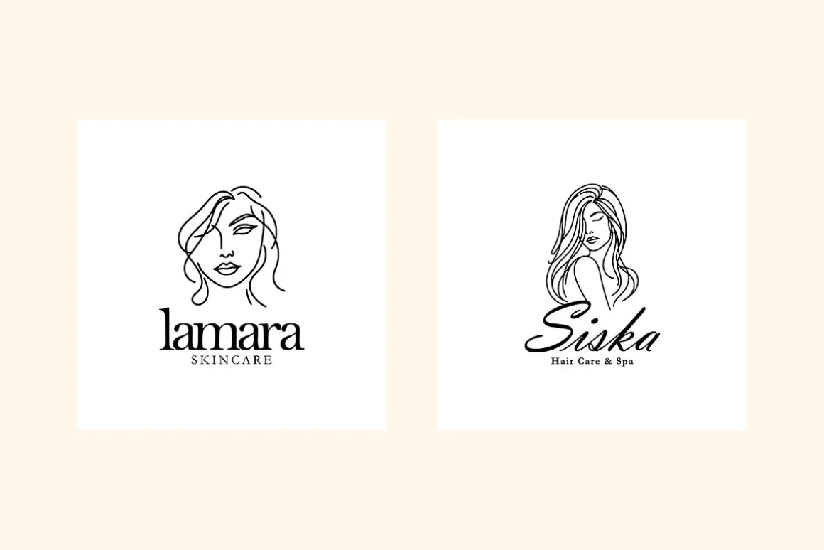 Beautiful Women Line Art