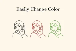 Beautiful Women Line Art