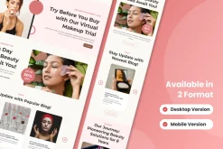 Beauty Brand Web Landing Page