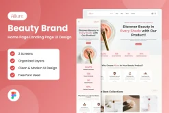 Beauty Brand Web Landing Page