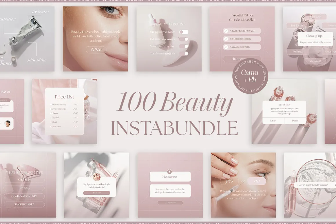 Beauty Instagram Template | Canva