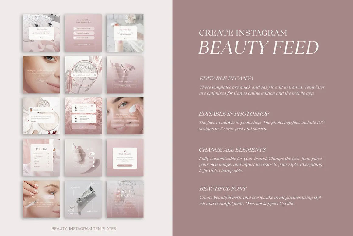 Beauty Instagram Template | Canva