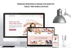 Beauty salon website template HTML