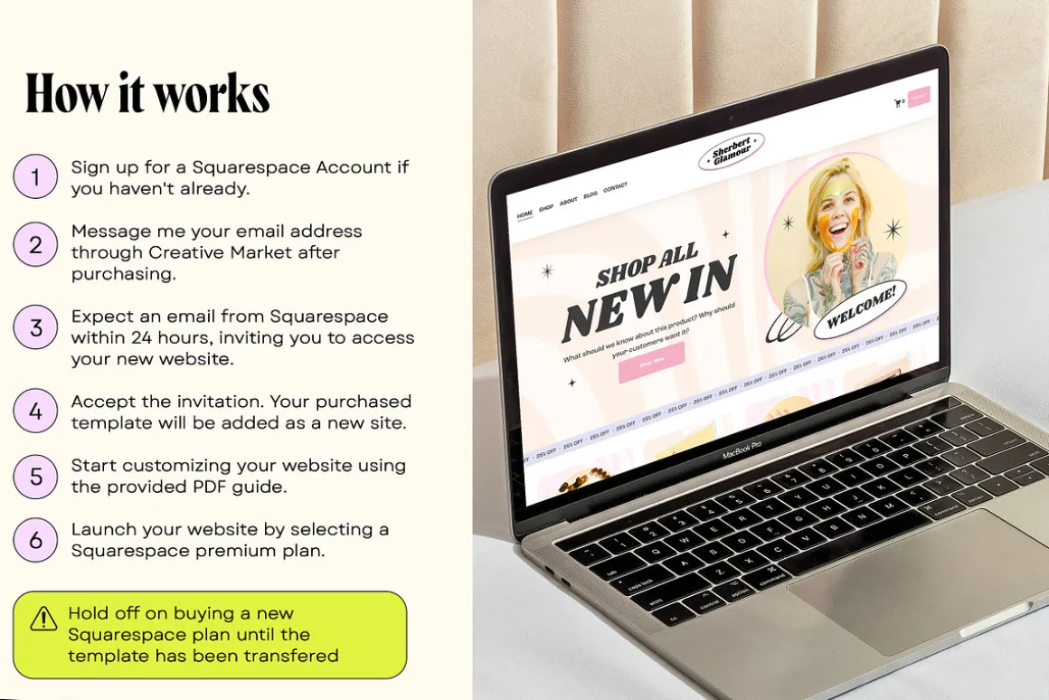 Beauty Squarespace 7.1 Ecommerce