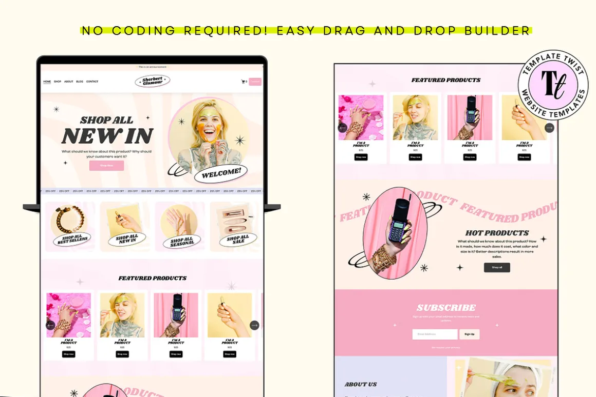 Beauty Squarespace 7.1 Ecommerce