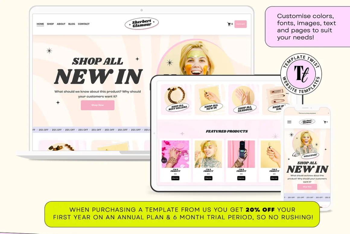 Beauty Squarespace 7.1 Ecommerce