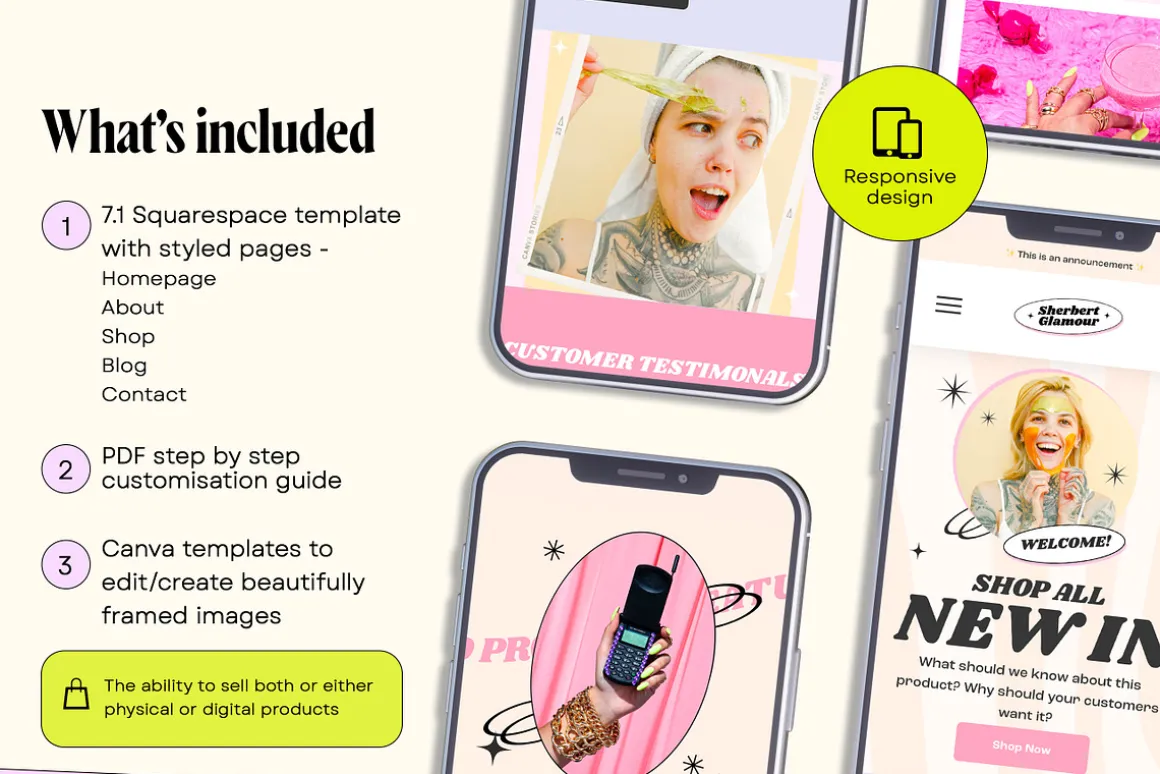 Beauty Squarespace 7.1 Ecommerce