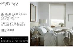 Bedroom Roll Blinds Mockups