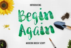 Begin Again Brush Typeface