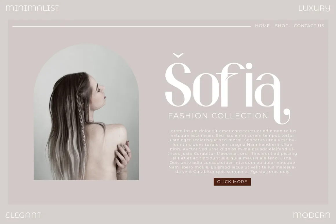 Behila Modern Display Font
