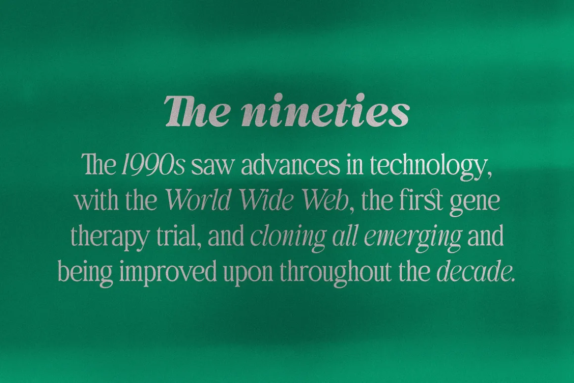 Behind The Nineties 12 Fonts + VFs