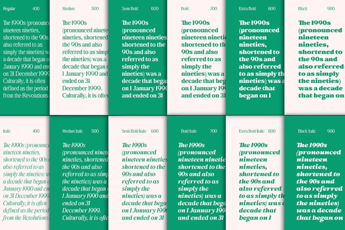 Behind The Nineties 12 Fonts + VFs
