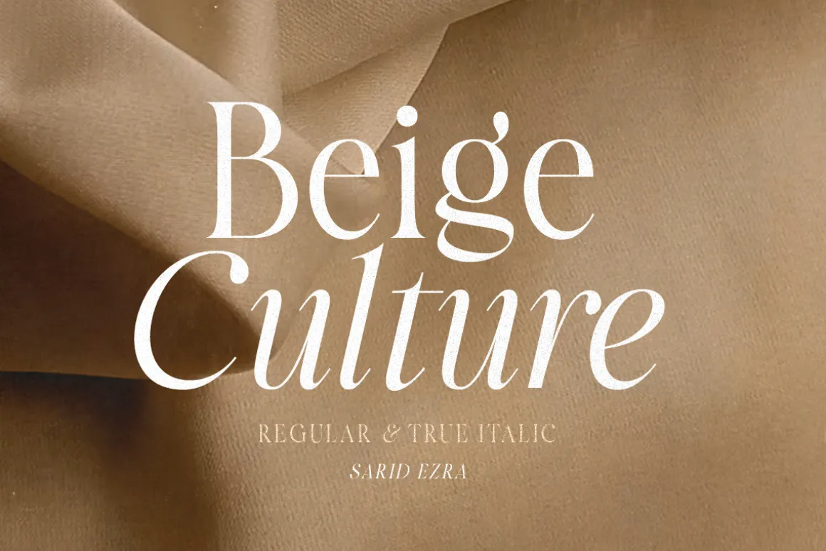 Beige Culture - Luxury Serif