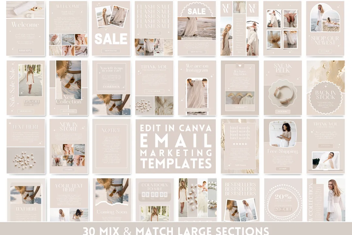 Beige Email Templates