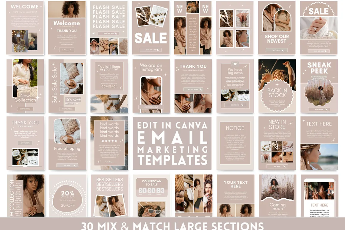 Beige Newsletter Templates