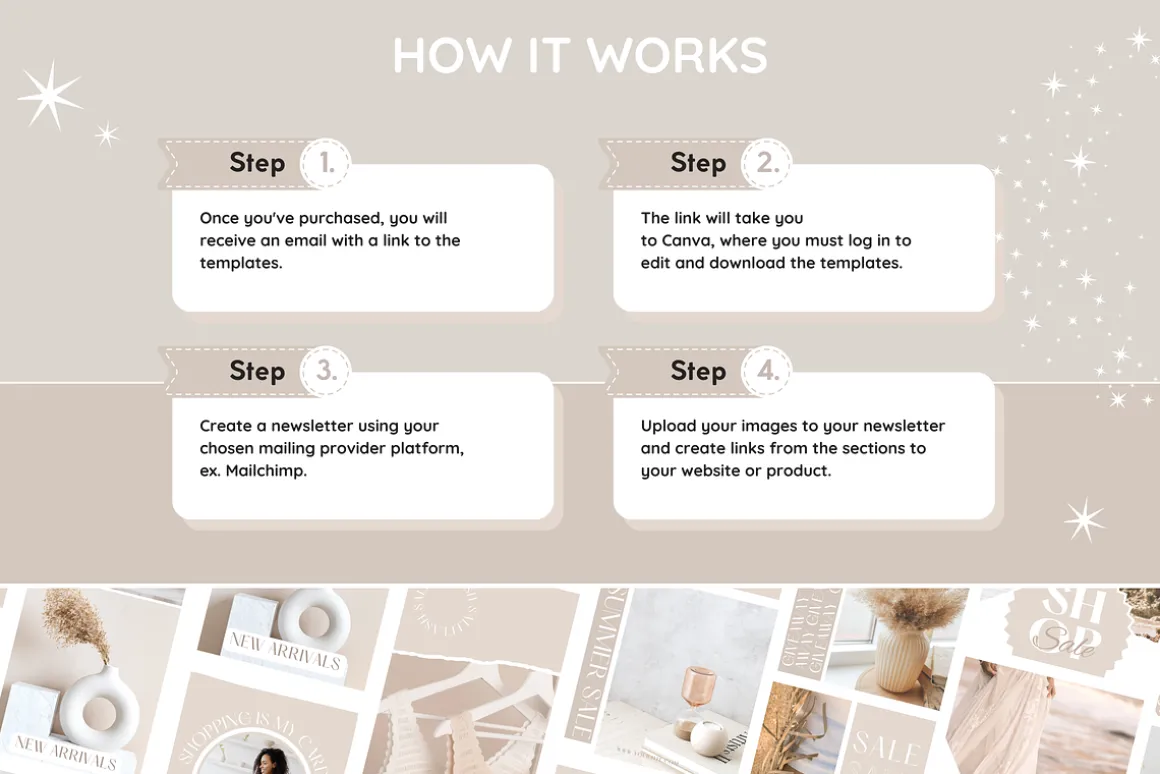 Beige Newsletter Templates