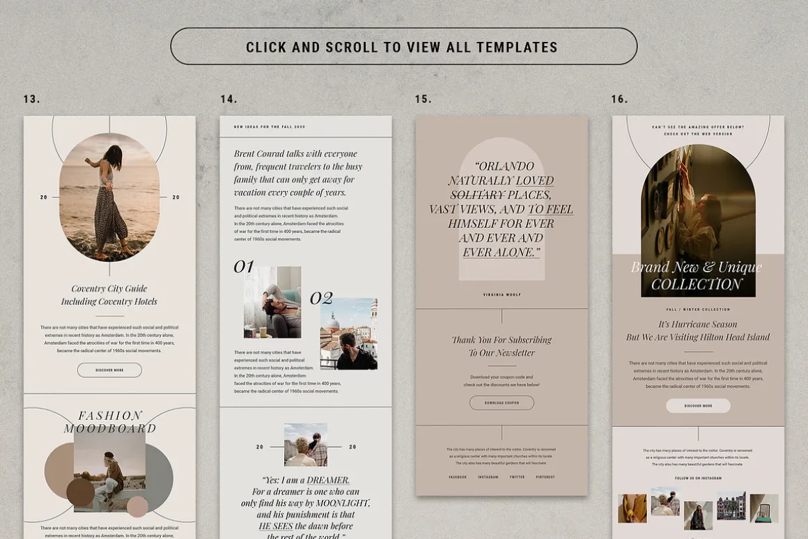 Bella - Chic Newsletter Templates