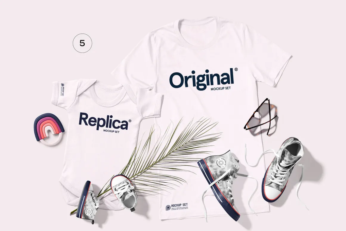 Bella Canvas 3001 Family Mockup Set