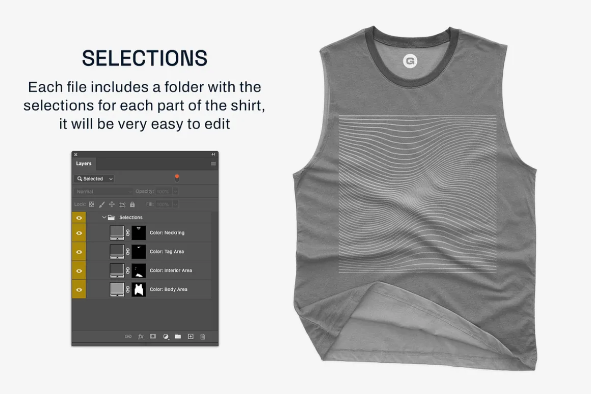 Bella Canvas 3483 Muscle Tank Mockup