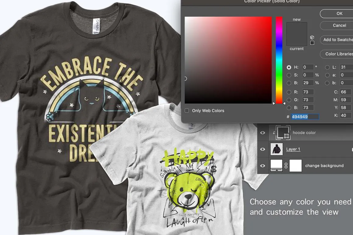 bella canvas 3001 t shirt mockup PSD