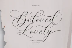 Beloved Lovely | Modern Calligraphy
