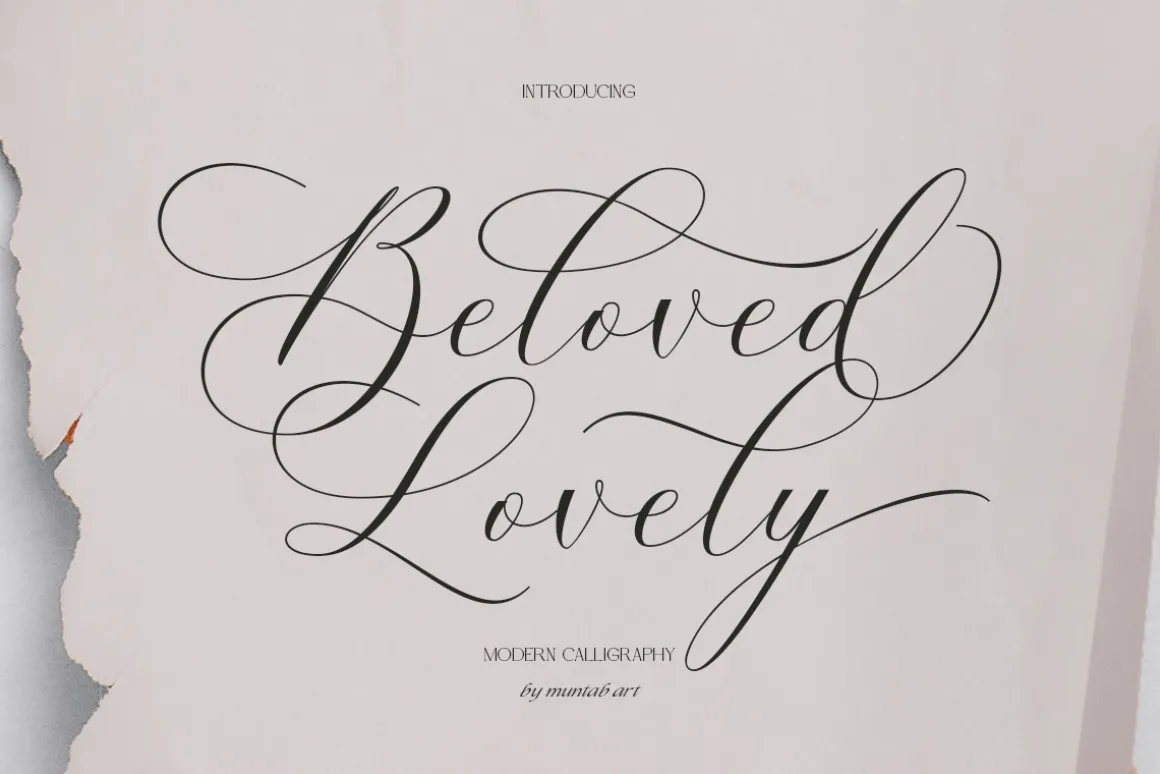 Beloved Lovely | Modern Calligraphy