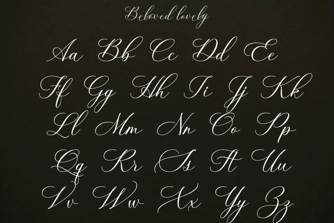 Beloved Lovely | Modern Calligraphy
