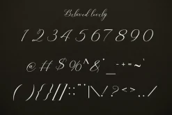 Beloved Lovely | Modern Calligraphy