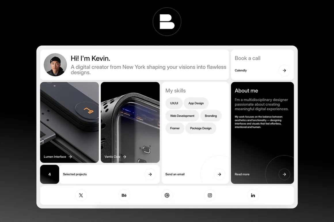 BentoFrame – Bento Framer Template