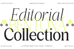 Bentona Athiroen (27 Fonts Style)