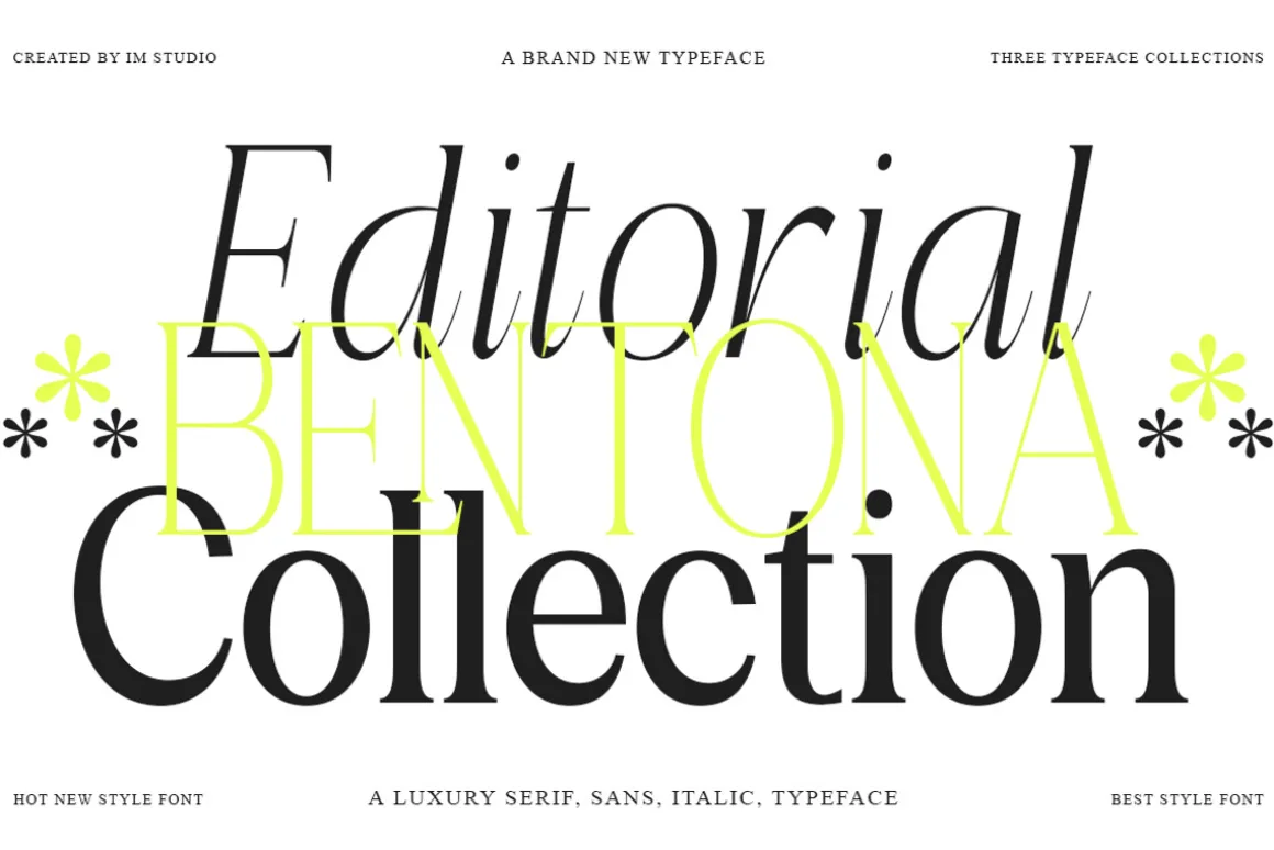 Bentona Athiroen (27 Fonts Style)