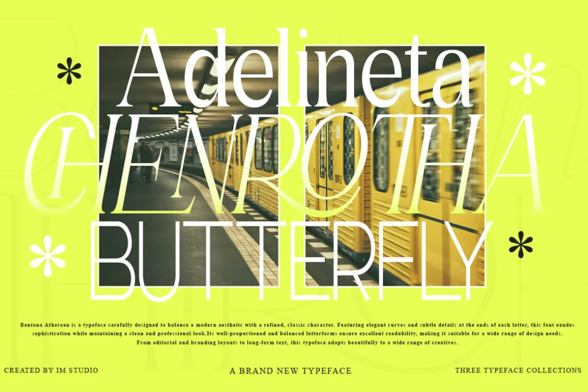 Bentona Athiroen (27 Fonts Style)